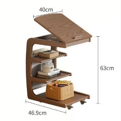 Movable Living Room With Wheels Side Cabinet Bedside Supporter