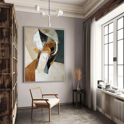 Abstract Handmade Oil Painting Wabi Sabi Textured Hand Painted Painting Wall Art Minimalist Canvas For Home Decor No Frame