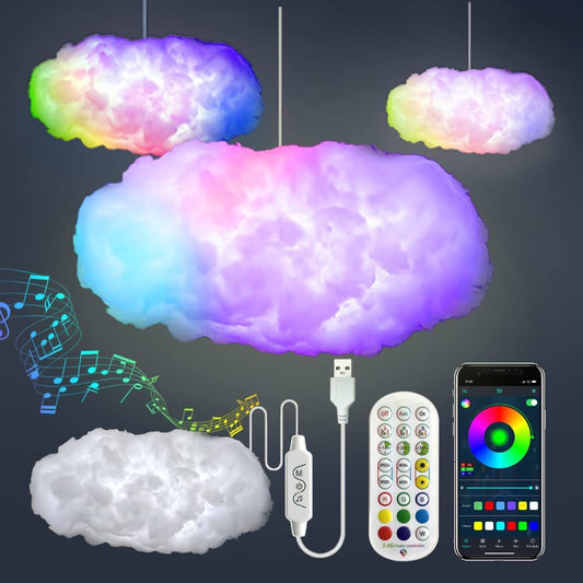 USB Cloud Light RGBIC Ambient Lamp with App & Music Sync