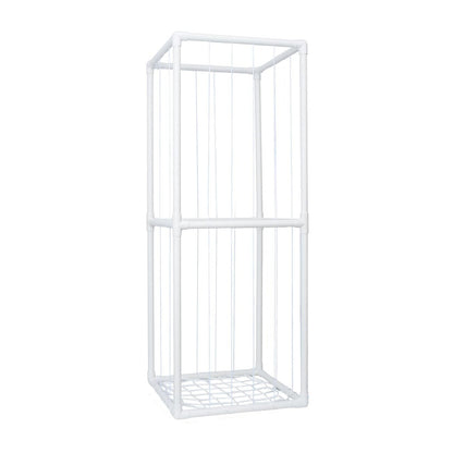 1Pc Stuffed Animal Storage PVC Plush Organizer Shelf Plush Stuffed Animal Holder Standing Kids Toy Storage Cage With Elastic Band For Nursery Play Room Bedroom