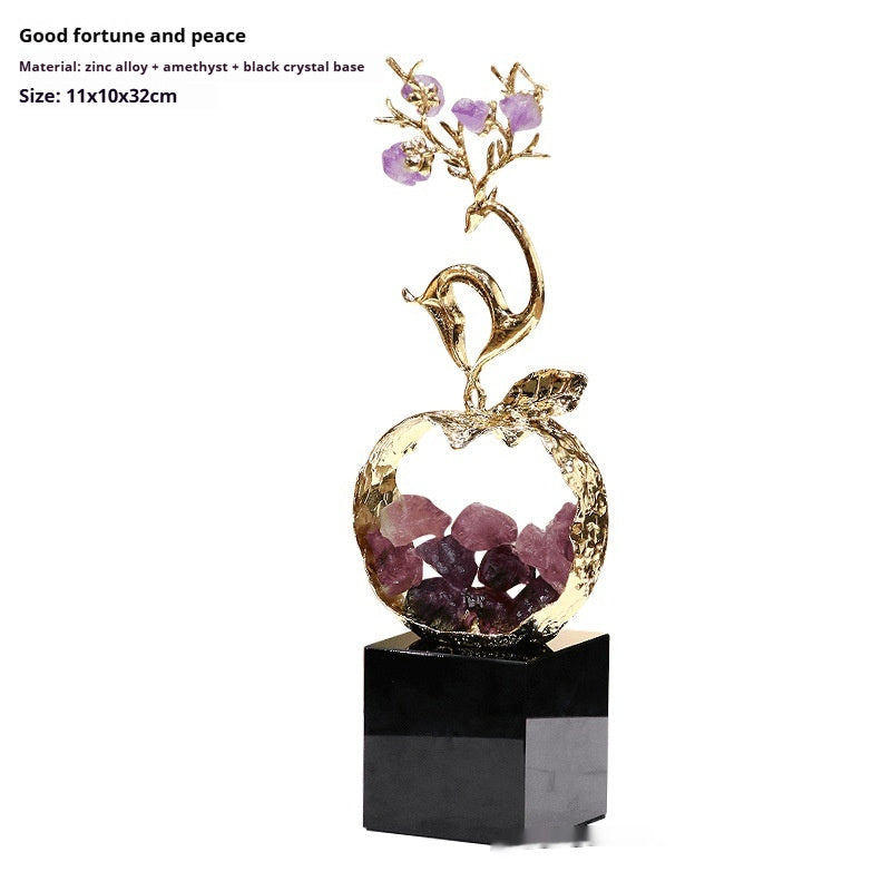 Modern Simple And Light Luxury Crystal Decoration Living Room Wine Cabinet Decoration