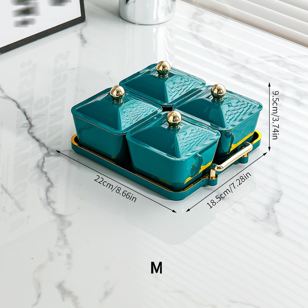 Nordic Light Luxury Grid Snack Dish Home KTV Club