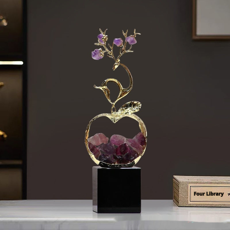 Modern Simple And Light Luxury Crystal Decoration Living Room Wine Cabinet Decoration