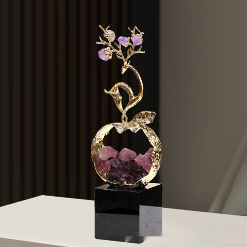 Modern Simple And Light Luxury Crystal Decoration Living Room Wine Cabinet Decoration